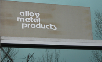 alloy metal products sign